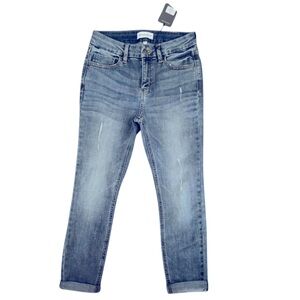 NWT Studio Blue Light Wash Mid Rise Cropped Skinny Jeans Women’s Size 27P